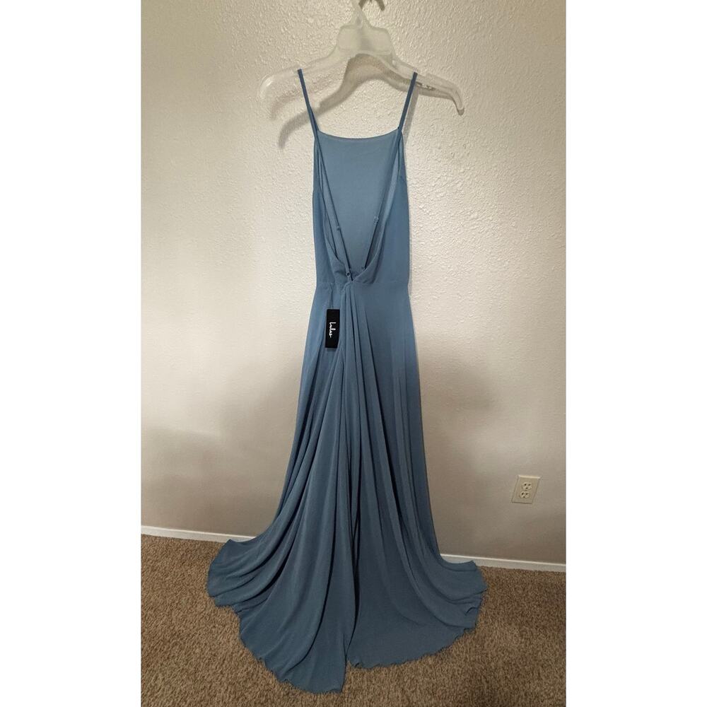 NWT Women’s Lulus Formal Wedding Prom Dress Cross Back, size Large L - Picture 2 of 4